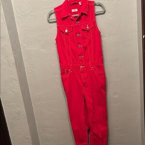 Levi’s jumpsuit x small red sleeveless